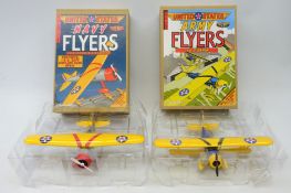 Ertl diecast metal 'Army Flyers' Stearman & 'Navy Flyers' Lockheed model aeroplanes,