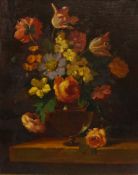 Still Life of Flowers in a Case,