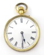 Swiss 18ct gold pocket watch,