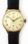 Tudor Rolex 9ct gold wristwatch, no 2635 movement stamped Tudor,