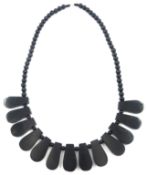 Jet fringe necklace Condition Report <a href='//www.davidduggleby.