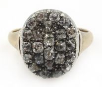 Early 20th century rose cut diamond ring, 14ct rose gold Condition Report 3.