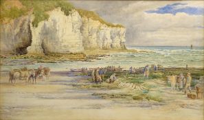 William (Walter) Henry Pigott (British 1810-1901): 'North Landing Flamborough' - sorting the catch