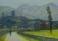 John Dobby Walker (British 1863-1925): 'Bellinzona Switzerland',
