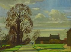 George Herbert Buckingham Holland (British 1901-1987): 'Farmhouse Northampton',