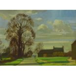 George Herbert Buckingham Holland (British 1901-1987): 'Farmhouse Northampton',