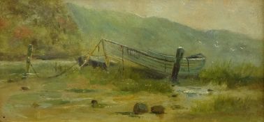 John Frank Swingler (British 1886-1909): Beached Rowing Boats,