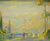 Joseph Alfred Terry (Staithes Group 1872-1939): Italianate Landscape,