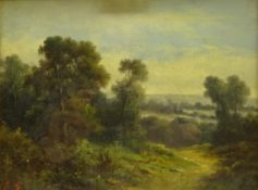 English School (19th century): Wooded Landscape,