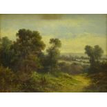 English School (19th century): Wooded Landscape,