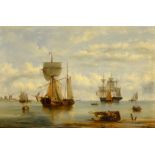Henry Redmore (British 1820-1887): Shipping Becalmed,
