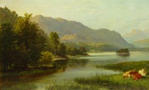 George Cammidge (British 1846-1919): Loch Rannoch, oil on canvas signed and dated 1881,