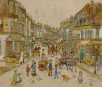 Diane Elson (British 1953-): 'Cheap Street Newbury',