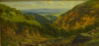 English School (19th /20th century): Upland scene with Sheep Grazing,