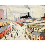 John Hanley (Northern British 1947-): Busy Street,