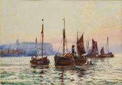 Frank (Frederick) William Scarborough (British 1860-1939): Scarborough and Kirkcaldy Fishing Boats