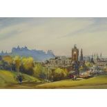 Fred Stott (British 1910-2006): Edinburgh, watercolour signed and dated 1980,