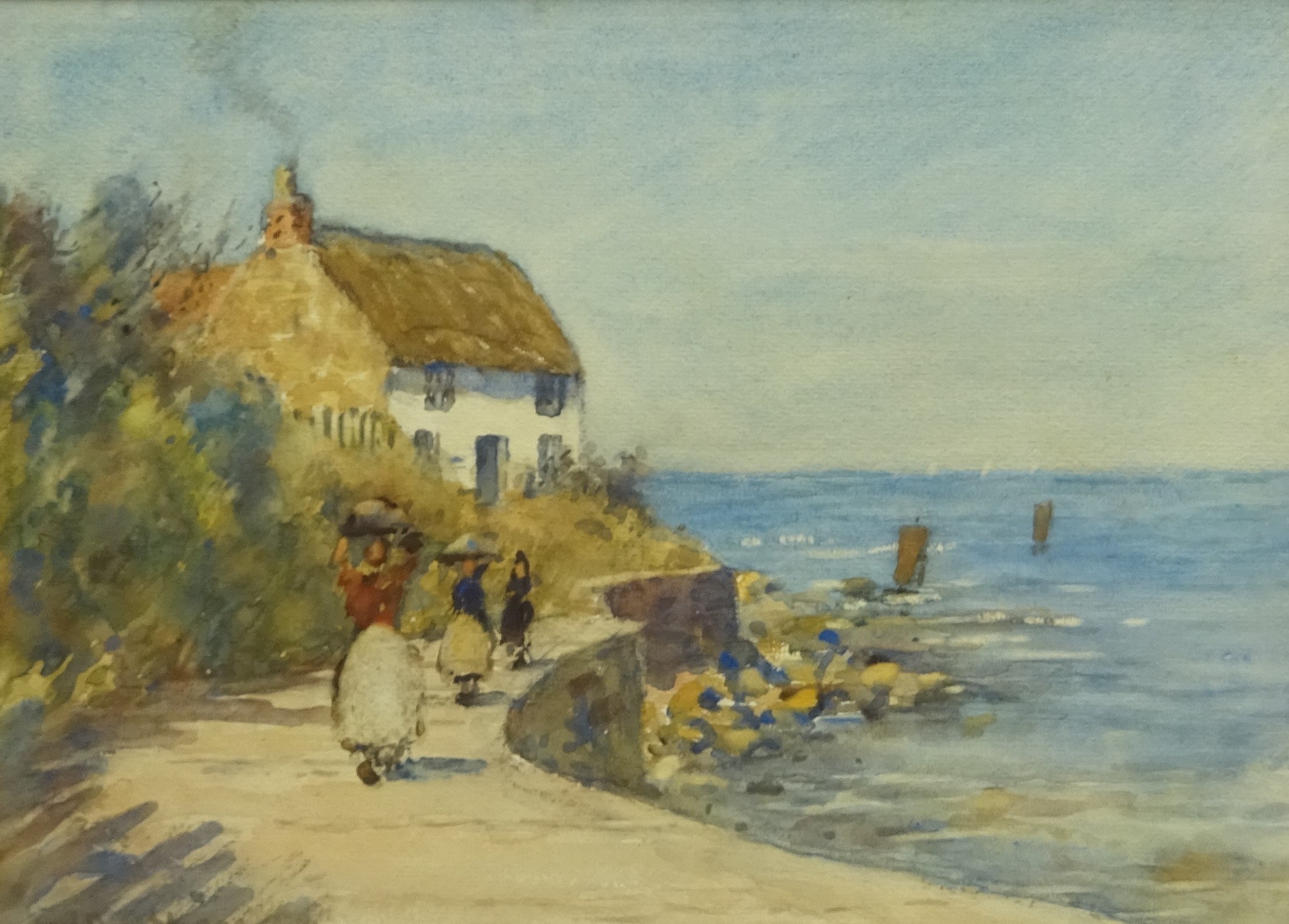 James William Booth (Staithes Group 1867-1953): Lady Palmer's Cottage Runswick Bay,