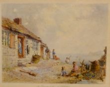 George Weatherill (British 1810-1890): 'At Runswick Nr.