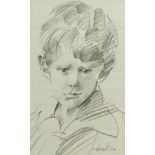 Robert Lenkiewicz (British 1941-2002): Head and Shoulders Portrait of a Boy,