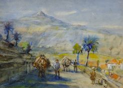 Rowland Henry Hill (Staithes Group 1873-1952): A Road in Tenerife,