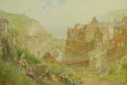 Charles Gregory (British 1849-1920): 'Staithes',