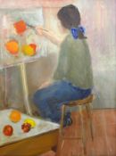 Malcolm Ludvigsen (British 1946-): 'Painting a Still Life',