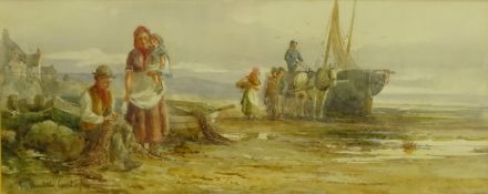 George Hamilton Constantine (British 1875-1967): Fisher Folk on the Beach at Filey,