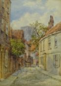 George Fall (British 1845-1925): York, watercolour signed 26cm x 18.