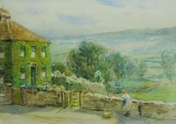 Frederic Stuart Richardson (Staithes Group 1855-1934): Yorkshire Country House,