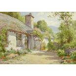 Sidney Valentine Gardner (Staithes Group 1869-1957): 'A Windermere Cottage' & 'A Cottage Garden at