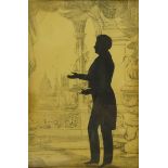 Augustin Amant Constant Fidèle Edouart (French 1789-1861): Silhouette Portrait of a Gentleman
