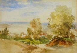 'Nr Scalby' - Scarborough, watercolour by Joseph Newington Carter (British 1835-1871) unsigned,