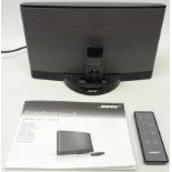 Bose SoundDock Series II black music system with remote control and manual and a sixteen gigabyte
