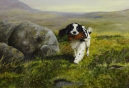 Spaniel Carrying a Grouse,