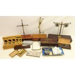 Three portable balance scales, by W & T Avery,