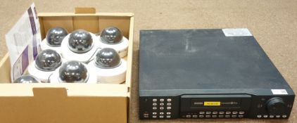 Concept Pro H264 Digital Video Recorder - VXH264-16 and eight Concept Pro CBP6324DN cameras