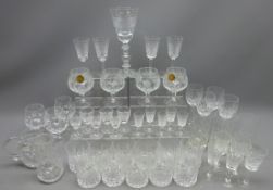 Set four Waterford Alan pattern glasses,