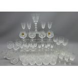 Set four Waterford Alan pattern glasses,