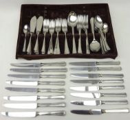 George Butler 'Cavendish' canteen of stainless steel cutlery Condition Report
