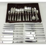 George Butler 'Cavendish' canteen of stainless steel cutlery Condition Report