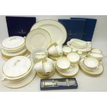 Royal Worcester 'Viceroy' pattern part dinner and tea service comprising eight soup bowls and