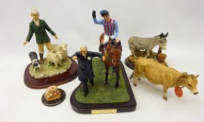 Country Artists Racehorse group 'Best Mate the Hero of Cheltenham', L23cm,