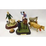 Country Artists Racehorse group 'Best Mate the Hero of Cheltenham', L23cm,