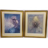 Fantasy Art - Nude Women, pair of 20th century limited edition colour prints No.