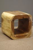 Hardwood cube coffee table, 45cm x 45cm, H45cm Condition Report <a href='//www.