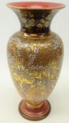 Doulton Lambeth stoneware vase of baluster form,