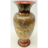 Doulton Lambeth stoneware vase of baluster form,