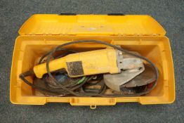 9" Angle grinder 240v with various blades,