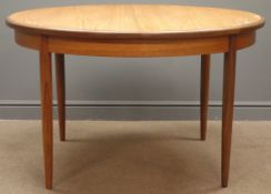 G-Plan teak circular extending dining table (H73cm,